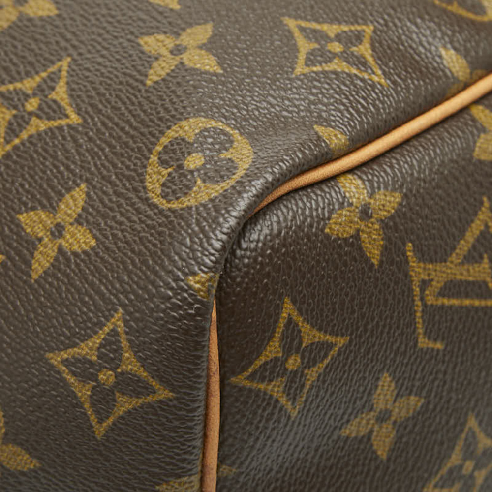 LOUIS VUITTON Brown Monogram Leather Keepall 50 Boston Bag - Picture 7 of 10